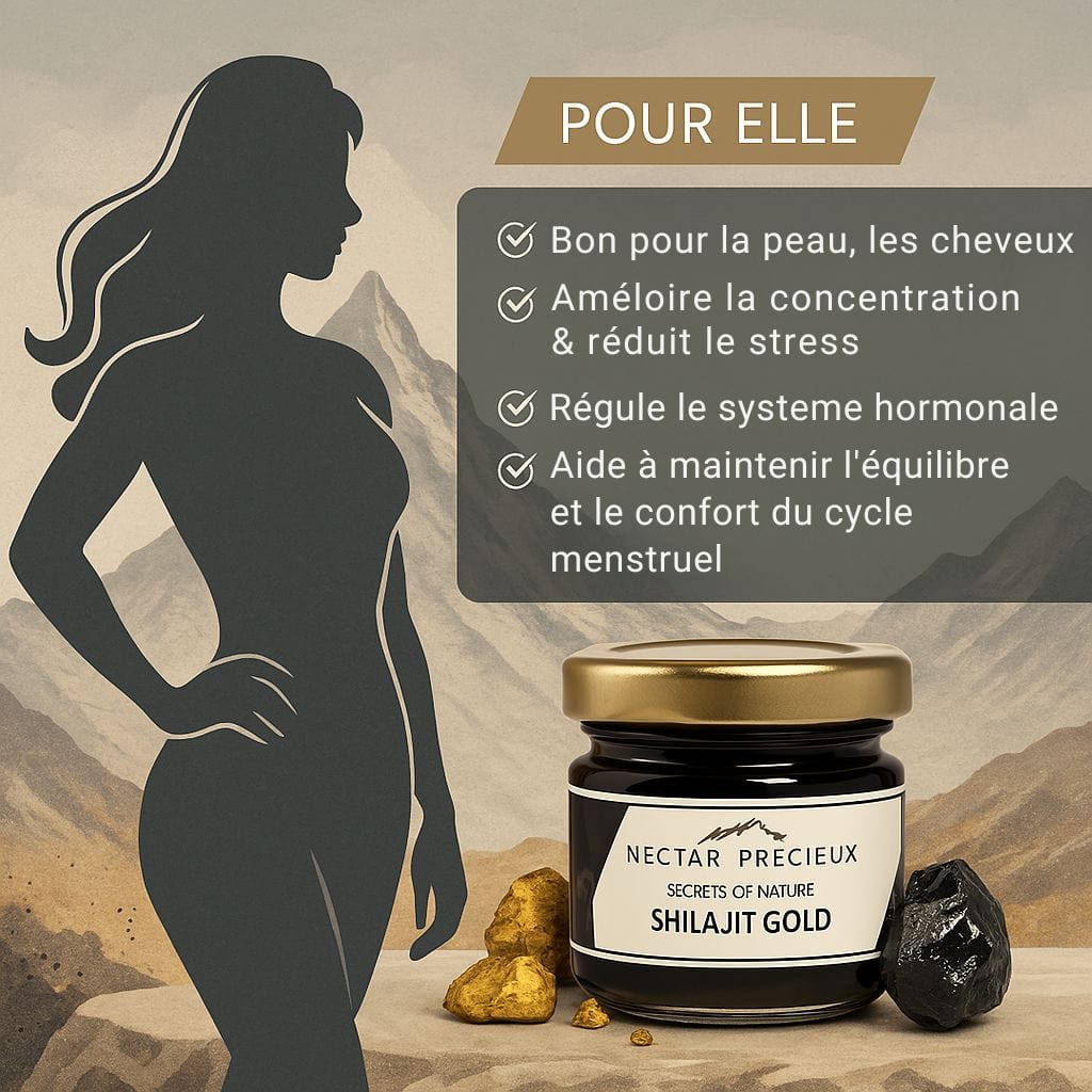 Résine de Shilajit Himalaya GOLD