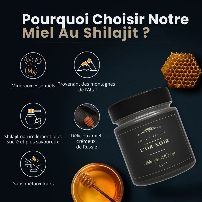 Miel de l'Altaï au Shilajit