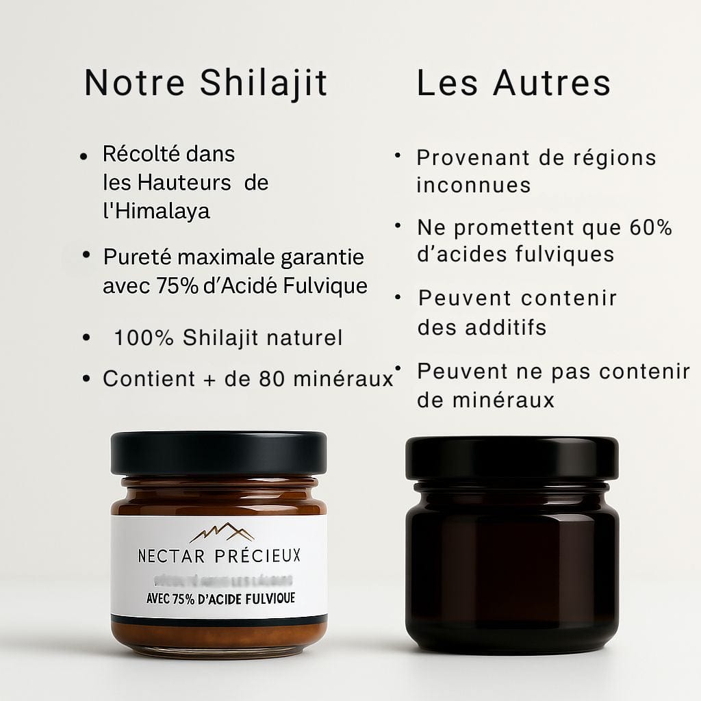 Résine Pure de Shilajit d'Himalaya
