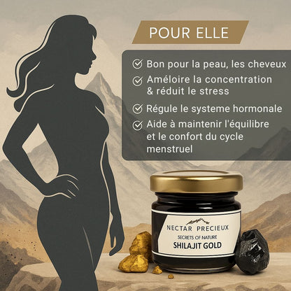 Résine de Shilajit Himalaya GOLD