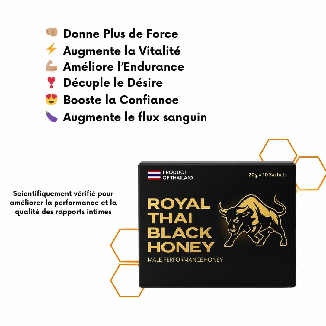 Miel Noir Royal Thaï (Boite de 10)