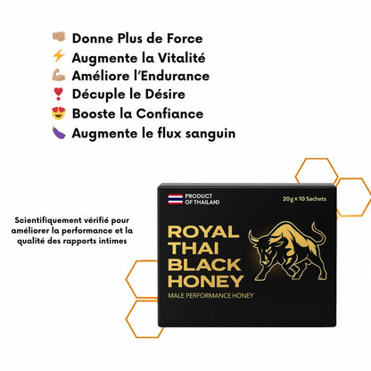 Miel Noir Royal Thaï (Boite de 10)