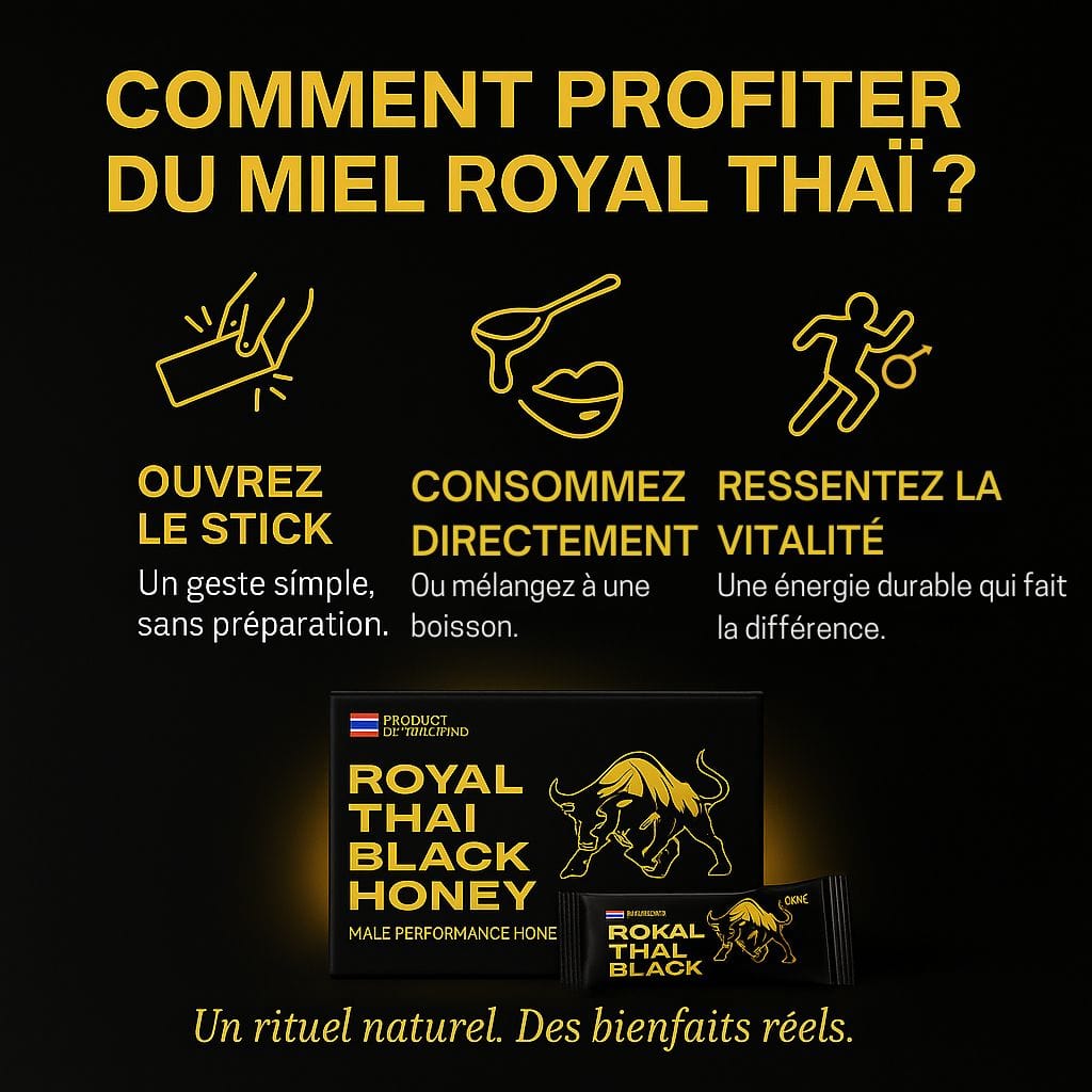 Miel Noir Royal Thaï (Boite de 10)